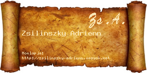 Zsilinszky Adrienn névjegykártya